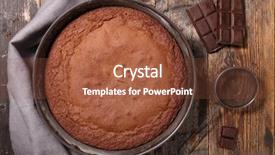 Presentation with cake - Beautiful PPT layouts featuring chocolate cake backdrop and a tawny brown colored foreground