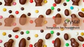  Presentation with chocolate - Cool new presentation with chocolate candies in the shape backdrop and a  colored foreground
