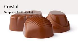  Presentation with peppermint candy cane on white - Beautiful theme featuring chocolate candy isolated on white backdrop and a  colored foreground