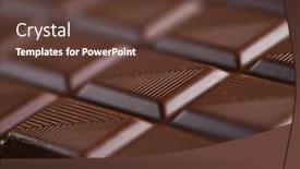  Presentation with sweet candy - Audience pleasing theme consisting of chocolate candy sweet dessert food backdrop and a tawny brown colored foreground