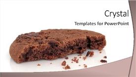  Presentation with chocolate chip cookie - Colorful slides enhanced with chocolate chip cookie backdrop and a white colored foreground