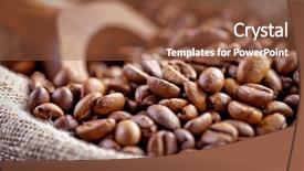  Presentation with chocolate chip cookies - Slide deck enhanced with chocolate chip cookies and coffee background and a  colored foreground