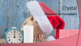  Presentation with chocolate chip cookies - Amazing PPT theme having chocolate chip cookies and santa backdrop and a  colored foreground