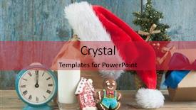  Presentation with chocolate chip cookies - Colorful PPT theme enhanced with chocolate chip cookies and santa backdrop and a  colored foreground