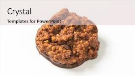 Presentation with christmas chocolate - Amazing PPT layouts having chocolate christmas cookie dipped backdrop and a lemonade colored foreground