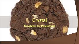  Presentation with cookie - Colorful presentation theme enhanced with chocolate cookies - delicious choclated chips cookie isolated backdrop and a tawny brown colored foreground