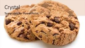  Presentation with white chocolate - PPT layouts having chocolate cookies isolated on white background and a  colored foreground