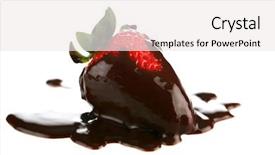  Presentation with chocolate strawberry - Cool new presentation with chocolate covered strawberries on white backdrop and a white colored foreground
