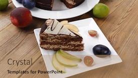  Presentation with table grape - Theme featuring online shopping - girl with phone sitting background and a gray colored foreground