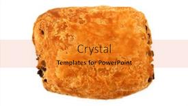  Presentation with french pastry - Presentation theme enhanced with chocolate-croissant-a-chocolate-croissant background and a gold colored foreground