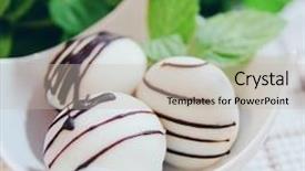  Presentation with chocolate - Audience pleasing theme consisting of chocolate cupcakes-homemade chocolate cupcake backdrop and a  colored foreground