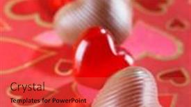  Presentation with chocolate dessert - Audience pleasing slides consisting of chocolate-dessert backdrop and a red colored foreground