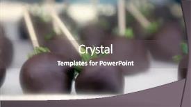  Presentation with chocolate - Slide deck consisting of chocolate dipped strawberries delicious chocolate background and a gray colored foreground