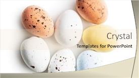  Presentation with sweet candy - Presentation theme featuring chocolate-easter-eggs-sweet-candy background and a lemonade colored foreground