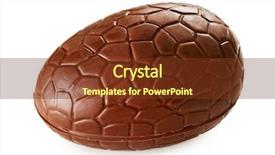  Presentation with monarch butterfly isolated on white - Theme having chocolate egg isolated on white background and a  colored foreground