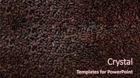  Presentation with cocoa - Theme enhanced with chocolate factory - cocoa background background and a wine colored foreground