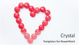  Presentation with heart - Beautiful PPT layouts featuring chocolate fantasy - heart of candies backdrop and a  colored foreground