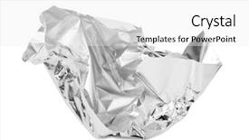  Presentation with packaging - Colorful slide set enhanced with chocolate foil packaging backdrop and a white colored foreground