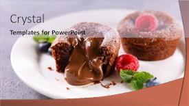  Presentation with chocolate - Amazing presentation having chocolate-fondant-and-fresh-raspberries backdrop and a lemonade colored foreground