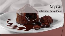  Presentation with plate tectonics earth - Colorful slides enhanced with chocolate fondant on plate backdrop and a light gray colored foreground