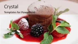  Presentation with chocolate hills bohol - Presentation theme enhanced with chocolate fondant with berry sauce background and a coral colored foreground