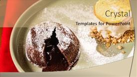  Presentation with chocolate ice cream - Cool new theme with chocolate-fondant-with-ice-cream backdrop and a lemonade colored foreground