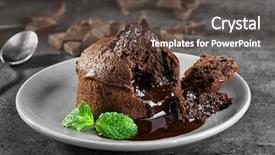  Presentation with mint - Cool new presentation with chocolate fondant with mint backdrop and a dark gray colored foreground
