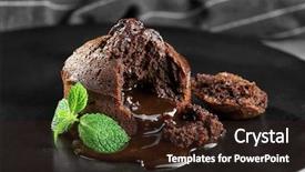  Presentation with mint - Slide deck consisting of chocolate fondant with mint background and a wine colored foreground