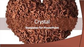  Presentation with valentine - PPT layouts consisting of chocolate heart for valentine's day background and a  colored foreground