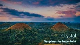  Presentation with chocolate hills bohol - Amazing slide deck having chocolate-hills-philippine-attraction-mountains backdrop and a tawny brown colored foreground