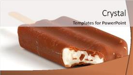  Presentation with chocolate ice cream - Colorful slide deck enhanced with chocolate ice cream bar studio backdrop and a  colored foreground