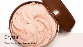  Presentation with chocolate ice cream - Slides having chocolate ice-cream in basket background and a lemonade colored foreground