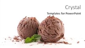  Presentation with ice cream - Audience pleasing PPT layouts consisting of chocolate-ice-cream-isolated backdrop and a white colored foreground