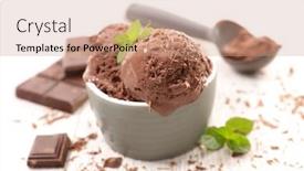  Presentation with chocolate ice cream - 