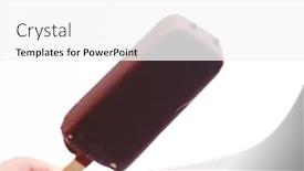  Presentation with chocolate ice cream - PPT layouts featuring chocolate-ice-cream background and a white colored foreground