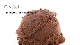  Presentation with chocolate ice cream - Amazing theme having chocolate-ice-cream backdrop and a white colored foreground