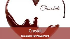  Presentation with white chocolate - Beautiful theme featuring chocolate in the form backdrop and a tawny brown colored foreground