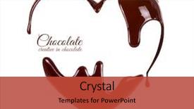  Presentation with white chocolate - Audience pleasing slide set consisting of chocolate in the form backdrop and a red colored foreground