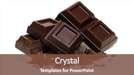  Presentation with white chocolate - Colorful PPT layouts enhanced with chocolate isolated on white background backdrop and a tawny brown colored foreground