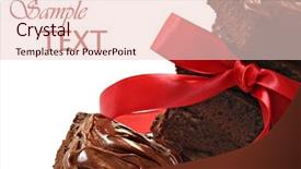  Presentation with cake brownies - Presentation theme with chocolate lovers freshly baked brownies background and a lemonade colored foreground