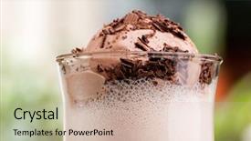  Presentation with chocolate milk - Slides enhanced with chocolate milk float background and a soft green colored foreground