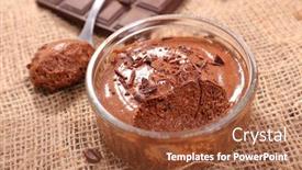  Presentation with chocolate - Colorful slide set enhanced with chocolate mousse backdrop and a red colored foreground