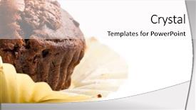  Presentation with charlie and the chocolate factory - Slide set having chocolate muffins on white background background and a white colored foreground