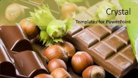  Presentation with chocolate nuts - Cool new presentation with chocolate nuts backdrop and a yellow colored foreground