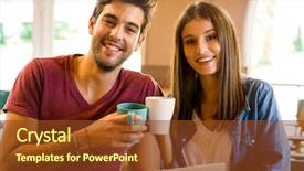  Presentation with making a difference - Presentation theme consisting of chocolate project - friends studying together and making background and a tawny brown colored foreground