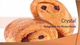  Presentation with puff pastry - Slide deck enhanced with chocolate puff pastry background and a  colored foreground