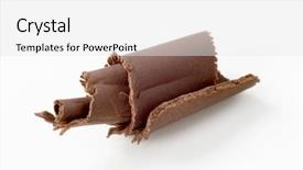  Presentation with chocolate milk - Cool new slide deck with dairy milk chocolates - chocolate shaving backdrop and a white colored foreground
