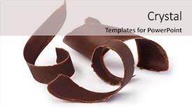  Presentation with white chocolate - Cool new PPT layouts with chocolate shavings on white background backdrop and a lemonade colored foreground