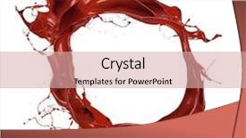  Presentation with milk splash - Amazing slides having dairy milk chocolates - chocolate splash in round shape backdrop and a soft green colored foreground