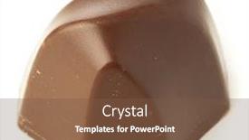  Presentation with sweets - Audience pleasing presentation theme consisting of chocolate-sweets-isolated backdrop and a tawny brown colored foreground